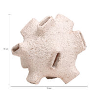 beige ornament, decoratief object, ornament, ornament beige, beige woonaccessoires, ornament van keramiek, decoratie, keramische ornament,