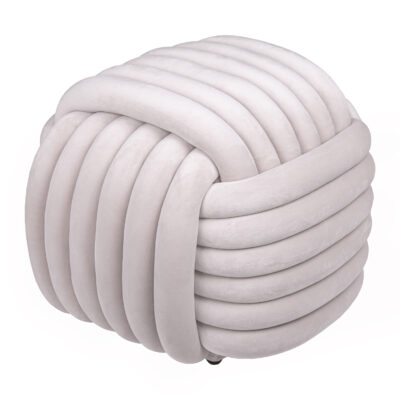 geknoopte beige poef, geknoopte poef, poef, knoopontwerp, poef beige, vierkante poef, beige poef, poefje, poef vierkant,