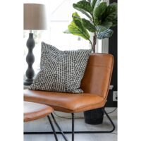 Fauteuil Lars Bruin PU Leer afbeelding 7