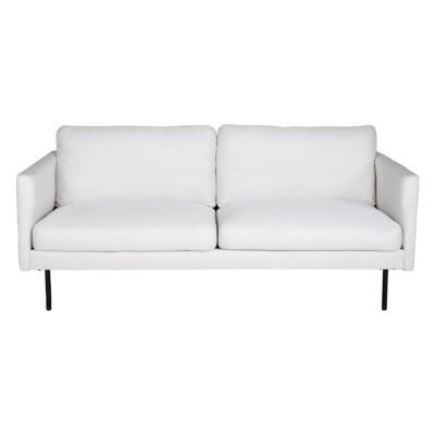 Scandinavische 2-zitsbank lichtbeige afbeelding 1