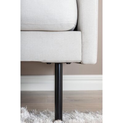 Scandinavische 2-zitsbank lichtbeige afbeelding 12