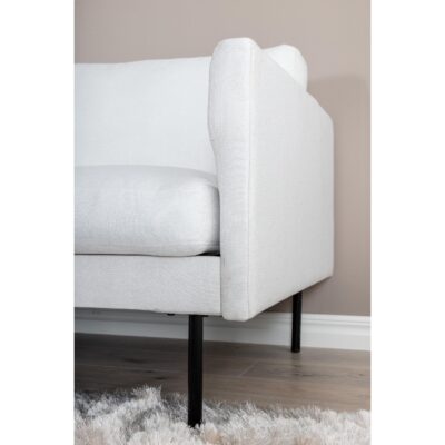 Scandinavische 2-zitsbank lichtbeige afbeelding 13