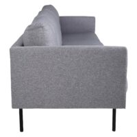 Scandinavische 3-zitsbank grijze stof afbeelding 3