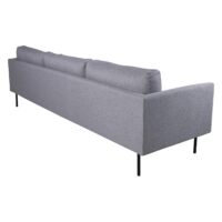 Scandinavische 3-zitsbank grijze stof afbeelding 4