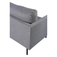 Scandinavische 3-zitsbank grijze stof afbeelding 5