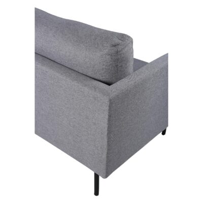 Scandinavische 3-zitsbank grijze stof afbeelding 5