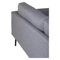 Scandinavische 3-zitsbank grijze stof afbeelding 6