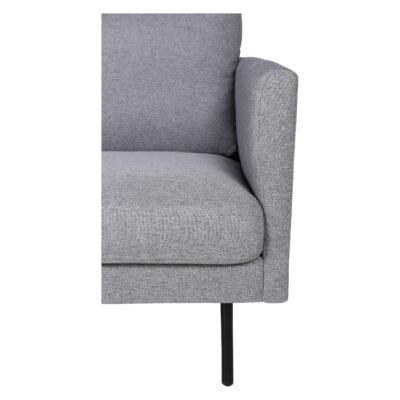 Scandinavische 3-zitsbank grijze stof afbeelding 7