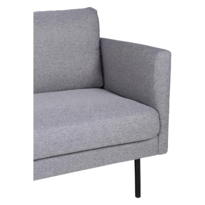 Scandinavische 3-zitsbank grijze stof afbeelding 8