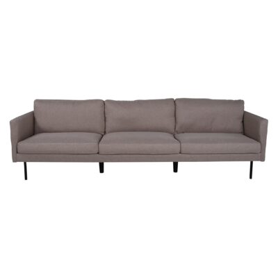 Scandinavische 3-zitsbank zwartbruin afbeelding 1