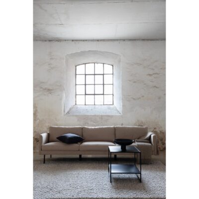 Scandinavische 3-zitsbank zwartbruin afbeelding 6