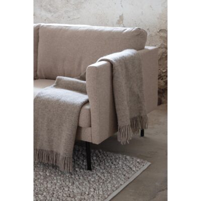 Scandinavische 3-zitsbank zwartbruin afbeelding 7