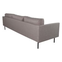Scandinavische 3-zitsbank zwartbruin afbeelding 3