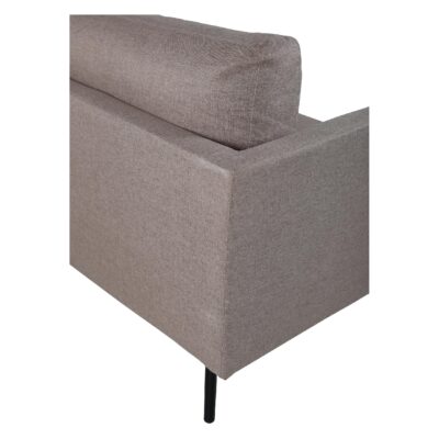 Scandinavische 3-zitsbank zwartbruin afbeelding 4