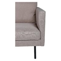 Scandinavische 3-zitsbank zwartbruin afbeelding 5