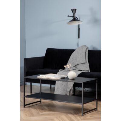 Zwarte fluwelen 3-zitsbank Scandinavisch design afbeelding 7