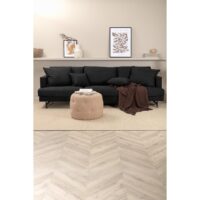 Scandinavische zwarte bank afbeelding 6