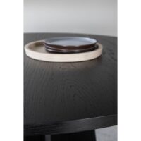 Ronde zwarte eettafel moderne stijl afbeelding 10