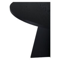 Ronde zwarte eettafel moderne stijl afbeelding 5