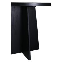 Ronde zwarte eettafel moderne stijl afbeelding 7