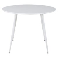 Ronde witte eettafel 100 cm afbeelding 1