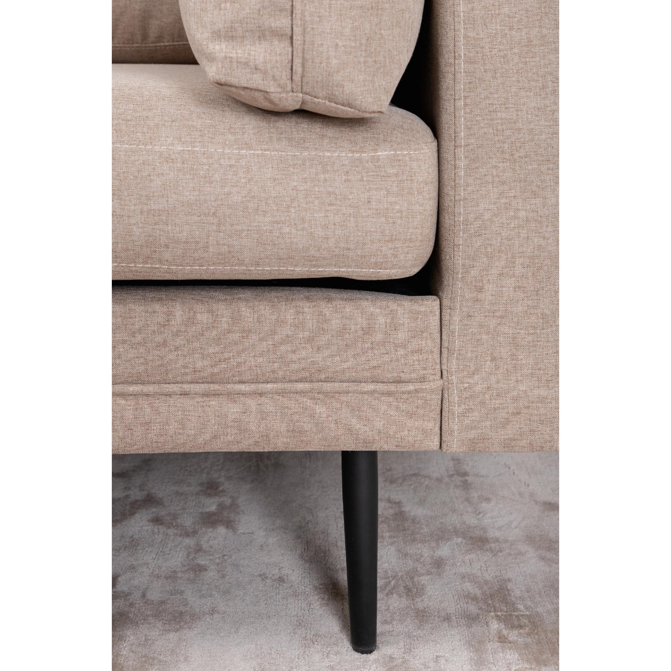 Rochester Sofa Zwart Bruin Stof afbeelding 11