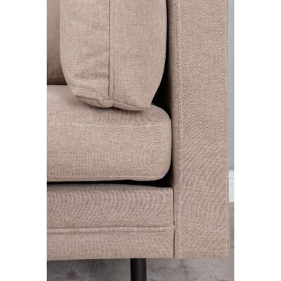 Rochester Sofa Zwart Bruin Stof afbeelding 12