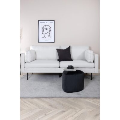 Rochester Sofa Zwart Licht Beige Stof afbeelding 6
