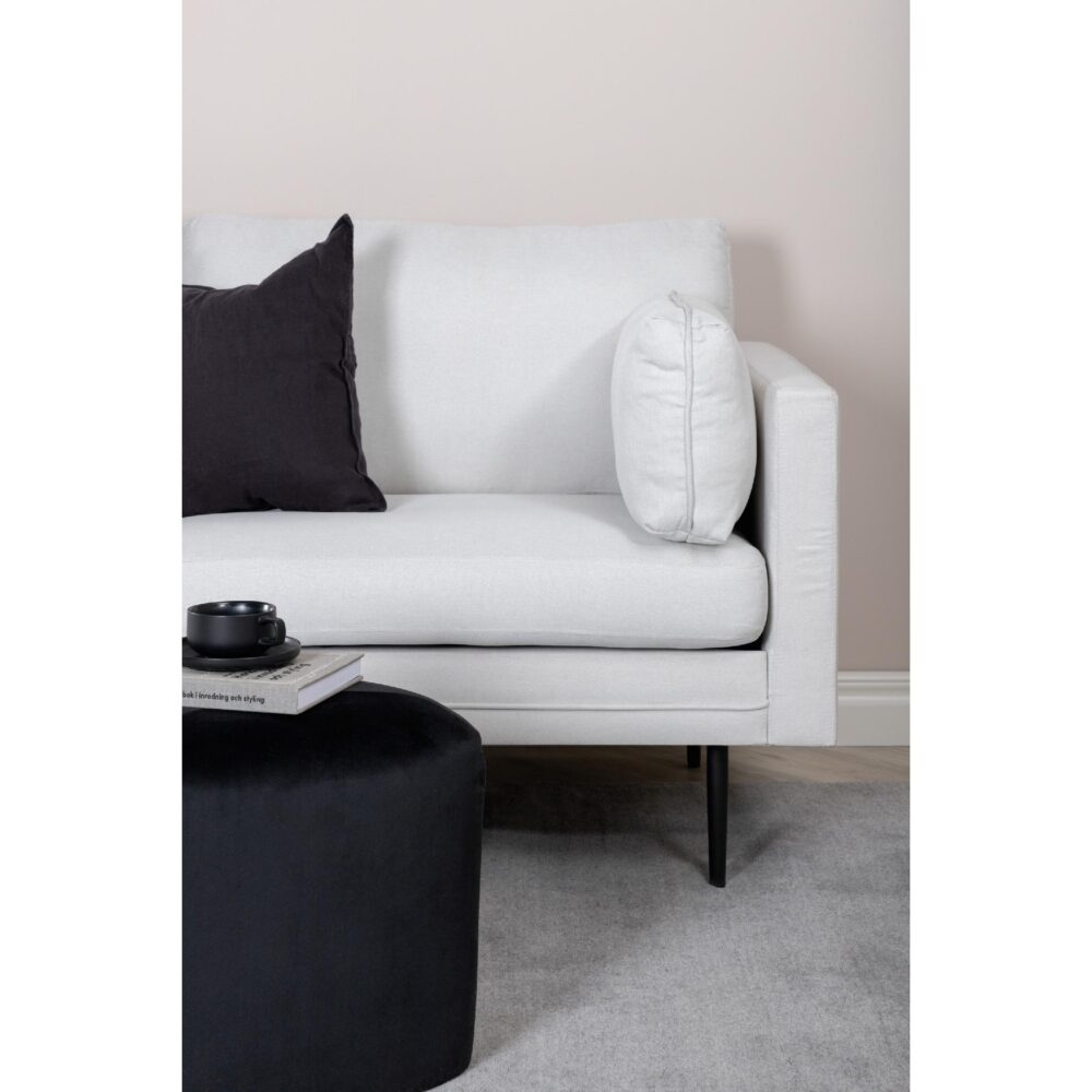 Rochester Sofa Zwart Licht Beige Stof afbeelding 7