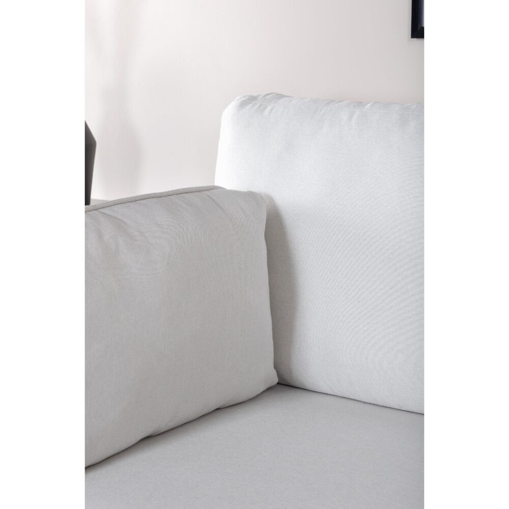 Rochester Sofa Zwart Licht Beige Stof afbeelding 9