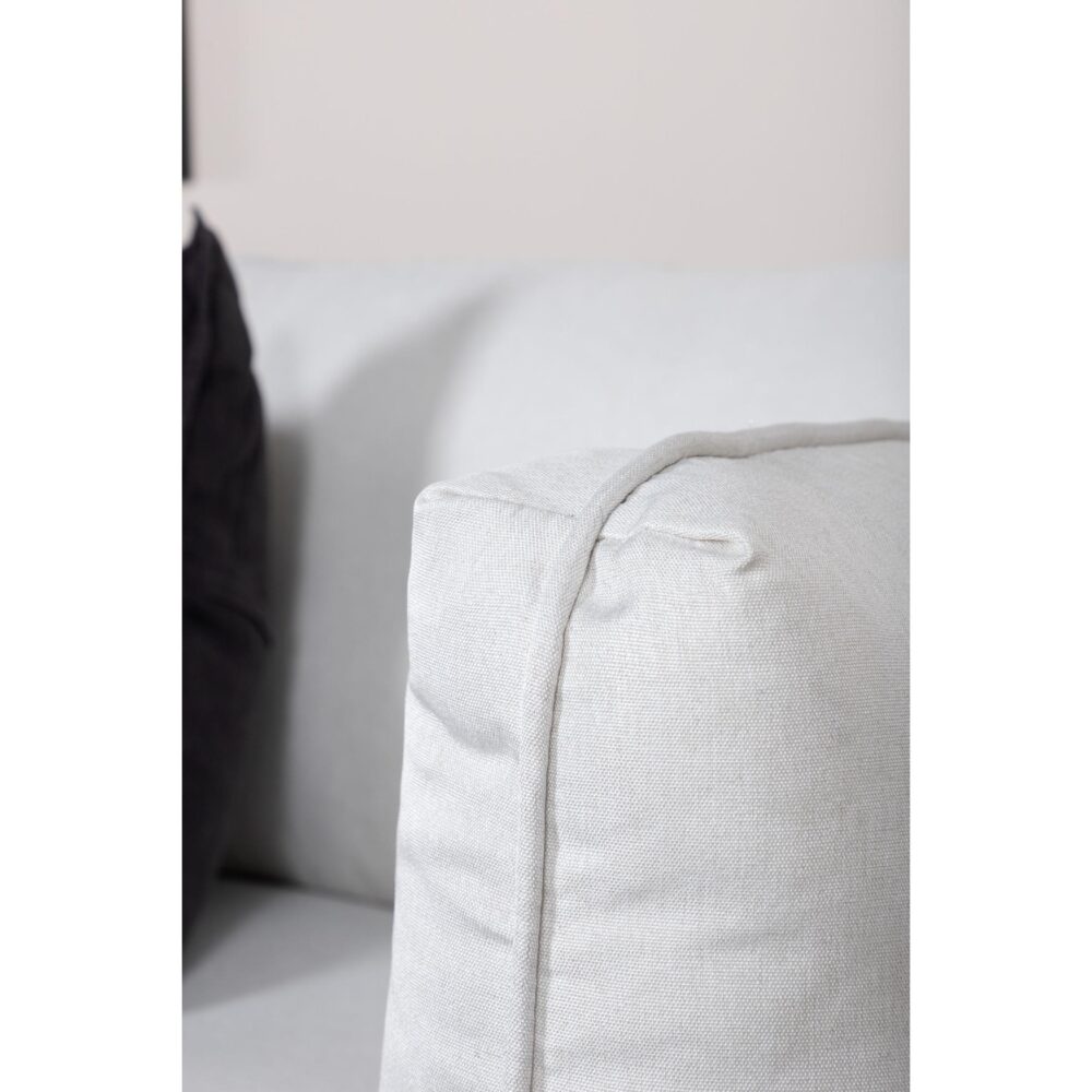 Rochester Sofa Zwart Licht Beige Stof afbeelding 11