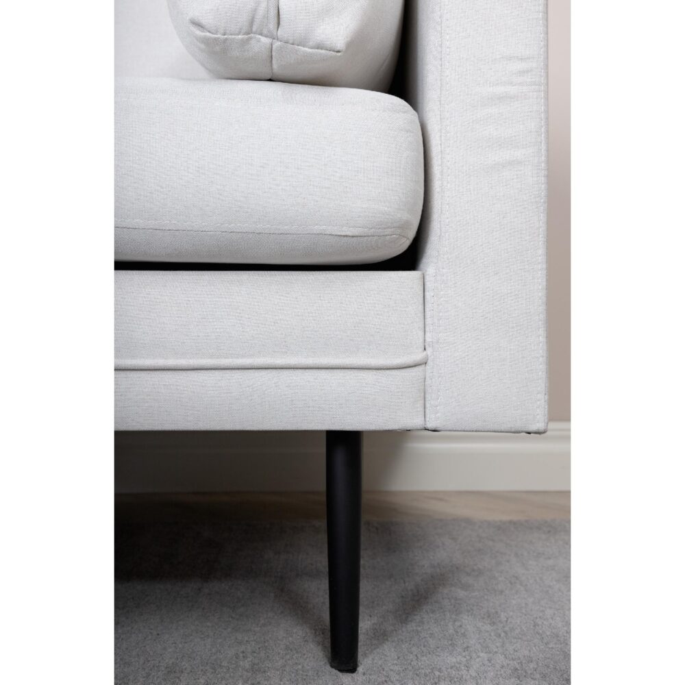 Rochester Sofa Zwart Licht Beige Stof afbeelding 12