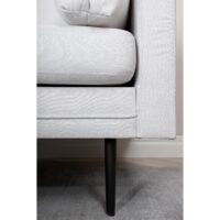 Rochester Sofa Zwart Licht Beige Stof afbeelding 12