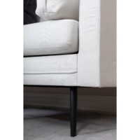Rochester Sofa Zwart Licht Beige Stof afbeelding 13