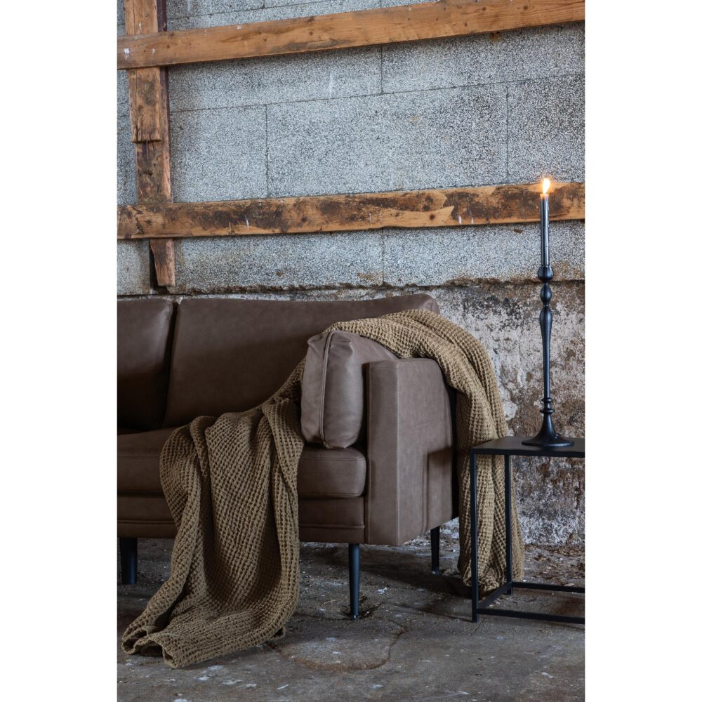 Rochester 3-zitsbank bruin microvezel afbeelding 8