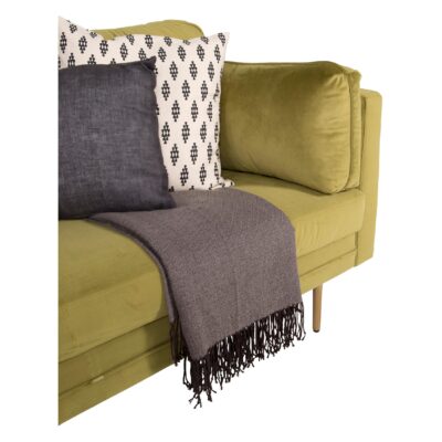 Scandinavische groene fluwelen 3-zitsbank afbeelding 7