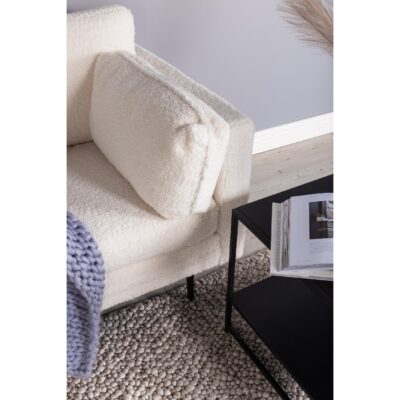 Rochester Fauteuil Teddy Stof Wit afbeelding 2