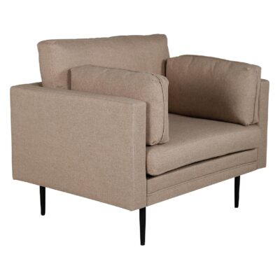 Rochester Fauteuil Zwart Bruin Stof afbeelding 2