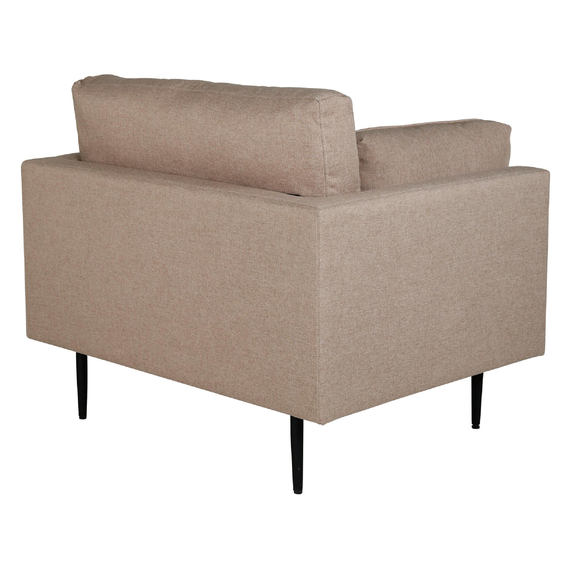 Rochester Fauteuil Zwart Bruin Stof afbeelding 4