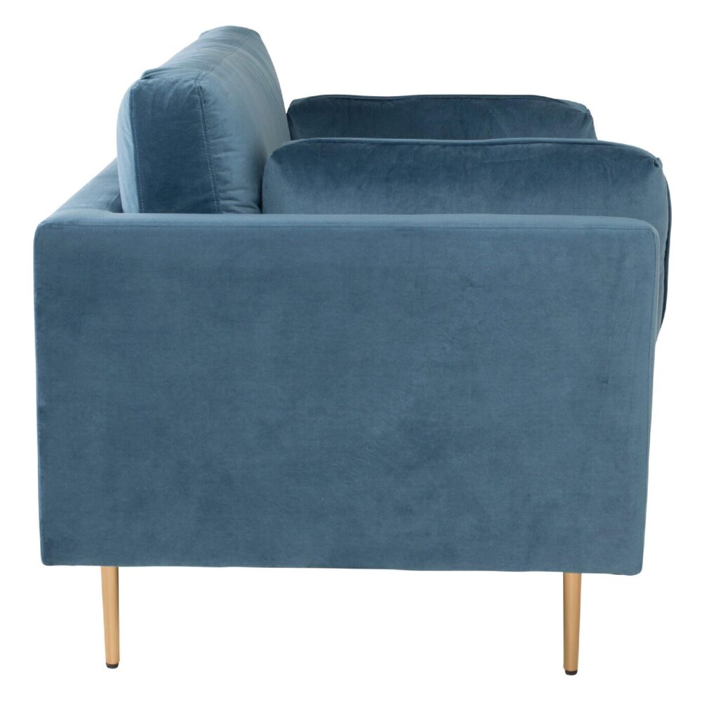 Rochester Fauteuil Fluweel Blauw afbeelding 4
