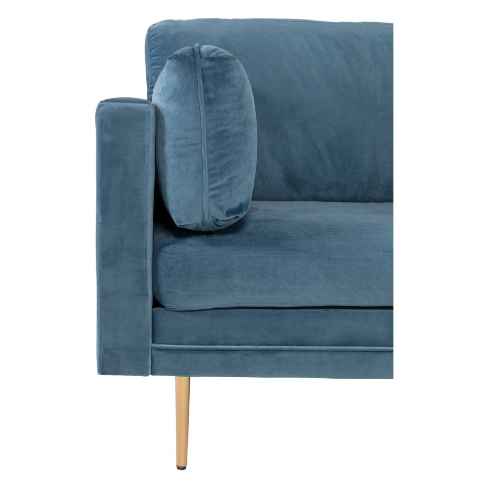 Rochester Fauteuil Fluweel Blauw afbeelding 5