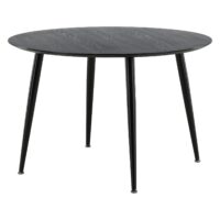 Ronde zwarte eettafel afbeelding 2