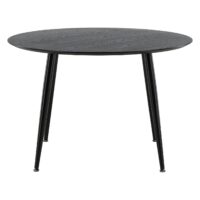 Ronde zwarte eettafel afbeelding 4