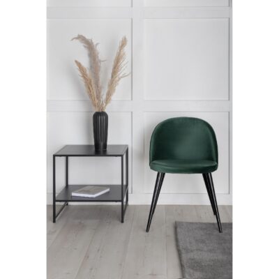 Velvet eetkamerstoelen zwart mosgroen afbeelding 10