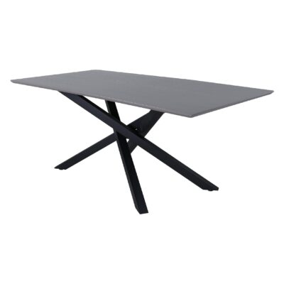 Hamilton eettafel zwart grijs fineer afbeelding 2