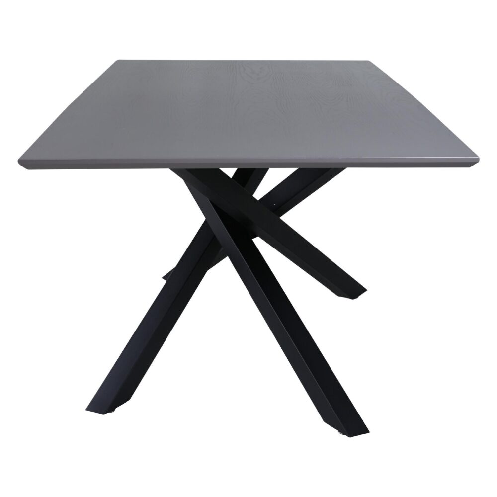 Hamilton eettafel zwart grijs fineer afbeelding 3