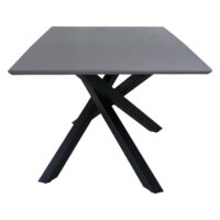 Hamilton eettafel zwart grijs fineer afbeelding 3