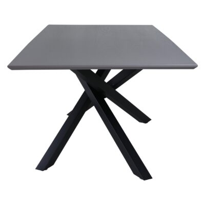 Hamilton eettafel zwart grijs fineer afbeelding 3