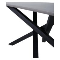 Hamilton eettafel zwart grijs fineer afbeelding 6