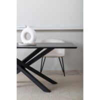 Eettafel Hamilton zwart staal afbeelding 14